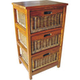 Load image into Gallery viewer, Hyssop 3 Chest of Drawers Cane Bedroom Kitchen Bathroom Storage Tallboy Shelf