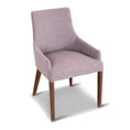 Load image into Gallery viewer, Tuberose Dining Chair Fabric Seat Solid Acacia Timber Wood Furniture - Grey