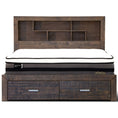 Load image into Gallery viewer, Catmint Bed Frame King Size Timber Mattress Base With Storage Drawers Grey Stone