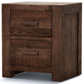 Load image into Gallery viewer, Catmint Set of 2 Bedside Tables 2 Drawers Storage Cabinet Pine Wood Grey Stone