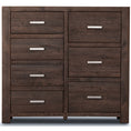 Load image into Gallery viewer, Catmint Tallboy 7 Chest of Drawers Pine Wood Bed Storage Cabinet - Grey Stone