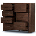 Load image into Gallery viewer, Catmint Tallboy 7 Chest of Drawers Pine Wood Bed Storage Cabinet - Grey Stone