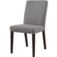 Load image into Gallery viewer, Cindy Dining Chair Set of 2 Fabric Upholstered Solid Acacia Wood - Granite