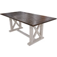 Load image into Gallery viewer, Erica Dining Table 240cm Solid Acacia Timber Wood Hampton Furniture Brown White