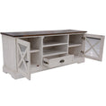 Load image into Gallery viewer, Erica ETU Entertainment TV Unit 160cm Solid Acacia Wood Hampton Brown White