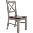 Load image into Gallery viewer, Erica 7pc Dining Set 200cm Table 6 Chair Solid Acacia Wood Timber Brown White