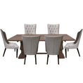 Load image into Gallery viewer, Florence 7pc Dining Table Set 180cm with 6 Fabric Chair French Provincial