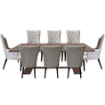 Load image into Gallery viewer, Jake 9pc Dining Table Set 230cm 6 Fabric 2 Carver Chair French Provincial