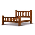 Load image into Gallery viewer, Umber Bed Frame Queen Size Mattress Base Solid Pine Timber Wood - Dark Brown
