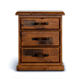 Load image into Gallery viewer, Umber Bedside Tables 3 Drawers Storage Cabinet Shelf Side End Table - Dark Brown
