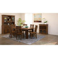 Load image into Gallery viewer, Umber 7pc Dining Set 180cm Table 6 Chair Solid Pine Wood Timber - Dark Brown