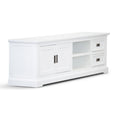 Load image into Gallery viewer, Laelia ETU Entertainment TV Unit 220cm 2 Door Solid Acacia Wood Coastal - White