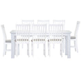 Load image into Gallery viewer, Laelia 9pc Dining Set 220cm Table 8 Chair Acacia Wood Coastal Furniture - White