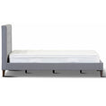 Load image into Gallery viewer, Volga Queen Bed Platform Frame Fabric Upholstered Mattress Base - Grey