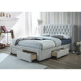Load image into Gallery viewer, Honeydew King Size Bed Frame Timber Mattress Base With Storage Drawers - Beige