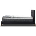 Load image into Gallery viewer, Volga King Single Bed Platform Frame Fabric Upholstered Mattress Base - Charcoal