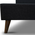 Load image into Gallery viewer, Volga King Single Bed Platform Frame Fabric Upholstered Mattress Base - Charcoal