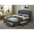 Load image into Gallery viewer, Honeydew Queen Size Bed Frame Timber Mattress Base With Storage Drawers - Grey