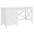 Load image into Gallery viewer, Daisy Study Computer Desk 140cm Office Executive Table Solid Acacia Wood - White