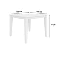 Load image into Gallery viewer, Daisy Dining Table 100cm Solid Acacia Timber Wood Hampton Furniture - White