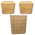Load image into Gallery viewer, Rosemallow 2pc Bedside 1 Tallboy Bedroom Package Chest of Drawers Set Cabinet