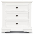 Load image into Gallery viewer, Celosia Bedside Table Set of 2pcs - 3 Drawers Storage Cabinet Nightstand - White