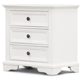 Load image into Gallery viewer, Celosia Bedside Table 3 Drawers Storage Cabinet Nightstand End Tables - White