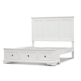 Load image into Gallery viewer, Celosia King Size Bed Frame Timber Mattress Base With Storage Drawers - White