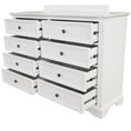 Load image into Gallery viewer, Celosia Dresser 8 Chest of Drawers Bedroom Acacia Timber Storage Cabinet - White