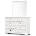 Load image into Gallery viewer, Celosia Dresser Mirror 8 Chest of Drawers Bedroom Timber Storage Cabinet - White