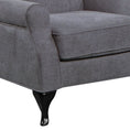 Load image into Gallery viewer, Mellowly Wing Back Chair Sofa Chesterfield Armchair Fabric Uplholstered - Grey