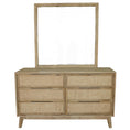 Load image into Gallery viewer, Lola Dresser 6 Chest of Drawers Acacia Wood Storage Cabinet Rattan - Brown
