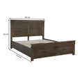 Load image into Gallery viewer, Lily Bed Frame King Size Timber Mattress Base With Storage Drawers - Rustic Grey