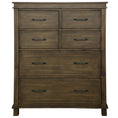 Load image into Gallery viewer, Lily Tallboy 6 Chest of Drawers Solid Pine Wood Bed Storage Cabinet -Rustic Grey