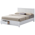 Load image into Gallery viewer, Wisteria Bed Frame Queen Size Mattress Base Storage Drawer Timber Wood - White