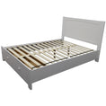 Load image into Gallery viewer, Wisteria Bed Frame Double Size Mattress Base Storage Drawer Timber Wood - White