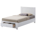 Load image into Gallery viewer, Wisteria Bed Frame King Single Size Mattress Base Storage Drawer Timber Wood-WHT