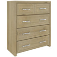 Load image into Gallery viewer, Gracelyn Tallboy 5 Chest of Drawers Solid Wood Bedroom Storage Cabinet - Smoke