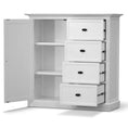 Load image into Gallery viewer, Beechworth Tallboy 4 Chest of Drawers Solid Pine Wood Storage Cabinet - White