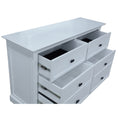 Load image into Gallery viewer, Beechworth Dresser Mirror 6 Chest of Drawers Pine Wood Storage Cabinet - White