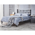 Load image into Gallery viewer, Moderna King Single Bed Size Metal Frame Platform Mattress Base - Black