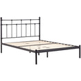 Load image into Gallery viewer, Moderna King Single Bed Size Metal Frame Platform Mattress Base - Black