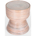 Load image into Gallery viewer, Clover Rattan Round Side Coffee Sofa End Table 46cm with Glass Top - Whitewash