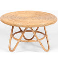 Load image into Gallery viewer, Crocus Rattan Round Coffee Table 80cm - Natural