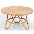 Load image into Gallery viewer, Crocus Rattan Round Coffee Table 80cm - Natural