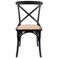 Load image into Gallery viewer, Aksa 9pc Dining Set 210-310cm Extension Timber Table 8 Black Cross Back Chair