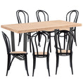 Load image into Gallery viewer, Petunia 7pc 180cm Dining Table Set 6 Arched Back Chair Elm Timber Wood