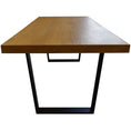 Load image into Gallery viewer, Petunia Dining Table 210cm Elm Timber Wood Black Metal Leg - Natural