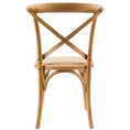 Load image into Gallery viewer, Aster Crossback Dining Chair Set of 2 Solid Birch Timber Wood Ratan Seat - Oak