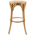 Load image into Gallery viewer, Aster 2pc Round Bar Stools Dining Stool Chair Solid Birch Timber Rattan Seat Oak